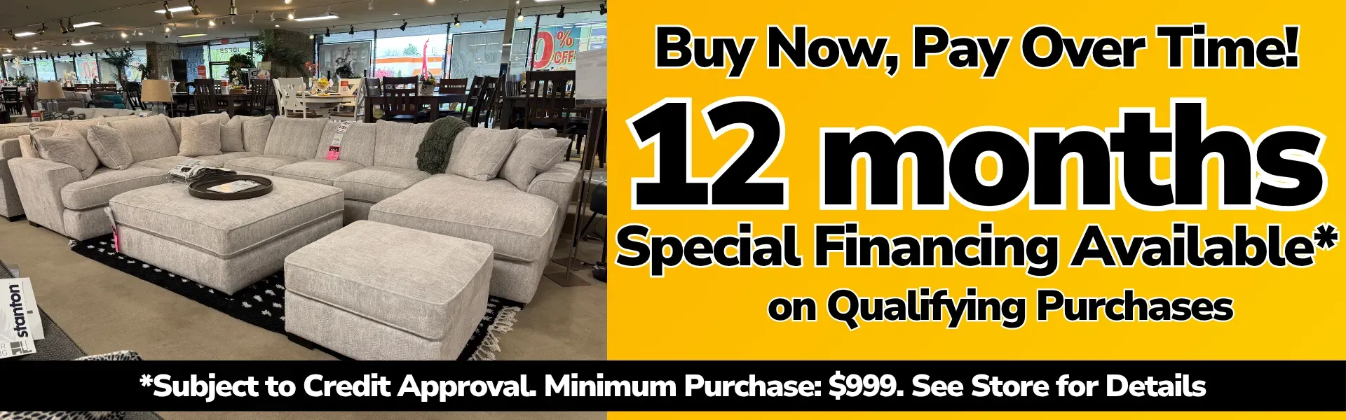 Financing 12 Month Banner